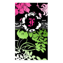 311-FLOWER FLAUNT PINK BUSINESS CARD TEMPLATE