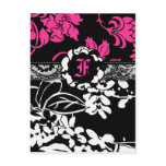 311-FLOWER FLAUNT PINK INVITATION POST CARDS