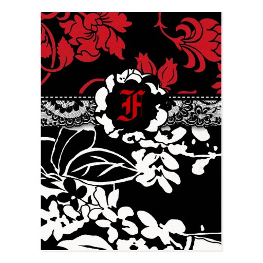 311-FLOWER FLAUNT RED INVITATION POST CARDS