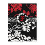 311-FLOWER FLAUNT RED INVITATION POST CARDS