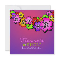 311 Flower Shower Lei Invitation | Sunset
