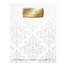 311-Gold Blast Damask Letterhead Template