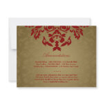 311-Golden Flame RSVP Invitations