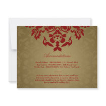 311-Golden Flame RSVP Personalized Invite
