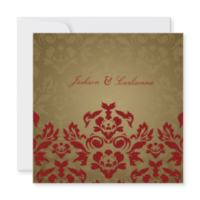 311-Golden Flame Square Invite by Jill311