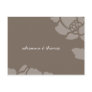 311-GOLDEN FLORAL IMPRINT SAVE THE DATE OR THANK U POST CARD