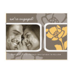 311-GOLDEN FLORAL IMPRINT SAVE THE DATE