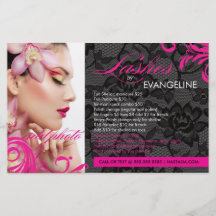 311 Hot Pink & Lace Lashes By Flyer