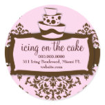 311 Icing on the Cake Baby Pink Round Sticker