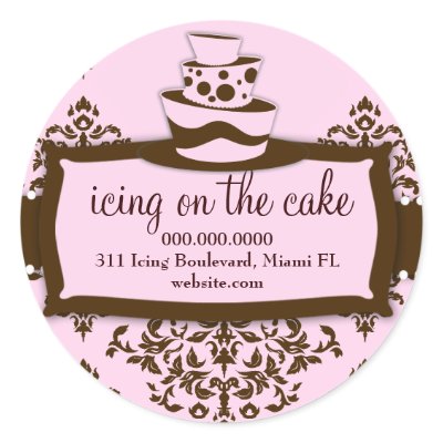 311 Icing on the Cake Baby Pink Round Sticker by Jill311
