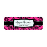 311-Icing on the Cake Hot Pink Address Label