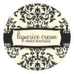 311-Icing on the Cake - Liquorice Cream Round Stickers