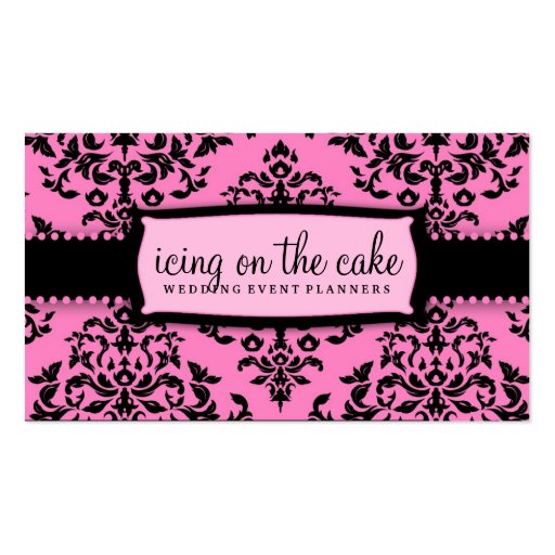 311-Icing on the Cake - Pink Liquorice Business Card Templates