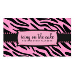 311-Icing on the Cake - Pink Liquorice Zebra Business Card