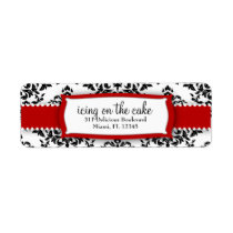 311-Icing on the Cake Red Address Label