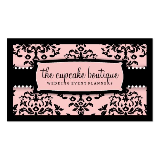 311 Icing on the Cake - Sweet Icing Pink Business Card Template
