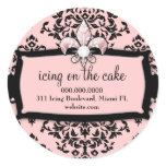 311 Icing on the Cake Sweet Pink Fleur Di Lis Stickers