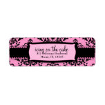 311-Icing on the Cake Sweet Pink Liquorice Return Address Label