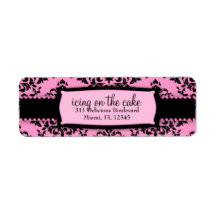 311-Icing on the Cake Sweet Pink Liquorice Return Address Label