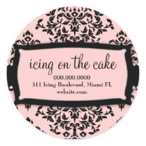 311 Icing on the Cake Sweet Pink Round Stickers