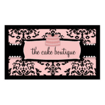 311 Icing on the Cake Tier - Sweet Icing Pink Business Card Template