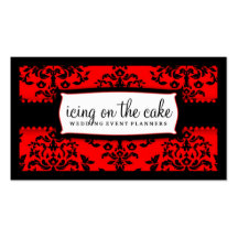 311-Icing sur le gâteau - givrage de cerise Modèles De Cartes De Visite