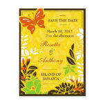 311-JAMAICAN GARDEN SAVE THE DATE POST CARD