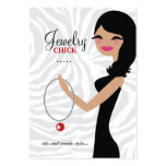 311-Jewellery Chick | Wavy Hair Black business cards