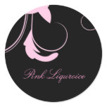 311-Julianna Pink Liquorice Round Sticker