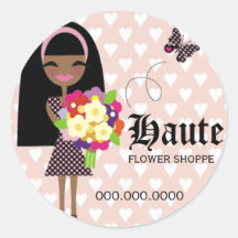 311-KIRA | FLOWER & BUTTERFLY INTERCHANGEABLE ROUND STICKER