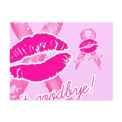 311-Kiss it Goodbye! Cancer Awareness Postcards by Jill311