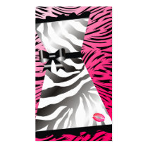 311-Kissable Zebra Dress | Sizzlin Pink