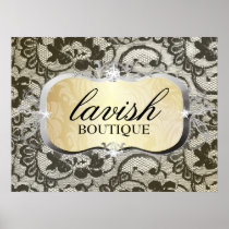 311 Lace De Luxe Gold Lace Print