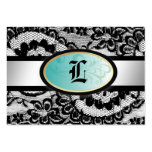 311-Lace de Luxe - Iradescent Teal Business Card
