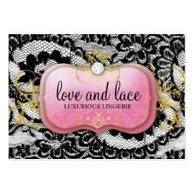 311-Lace de Luxe - plat rose somptueux Carte De Visite