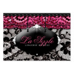 311-Lace de Luxe - rose Cartes De Visite Professionnelles