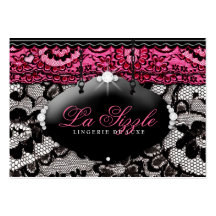 311-Lace de Luxe - rose Cartes De Visite Professionnelles