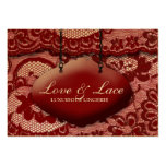 311-Lace de Luxe - Rouge Business Card Templates