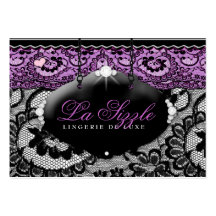311-Lace de Luxe - Violet Business Cards