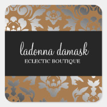 311 Ladonna Damask Bronze Stickers