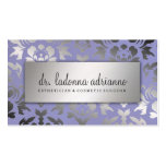 311 Ladonna Damask Silver Lavender Business Card