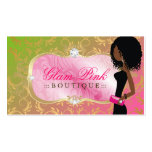 311-Lavish Pink Platter | Golden Divine Lollipop Business Cards