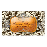 311 Lavish Tangerine | Brown & Cream Business Card