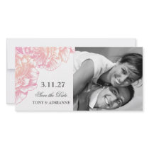 311-Le Plush Fleur - Black et White Save the Date