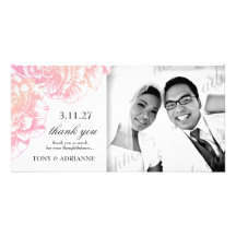 311-Le Plush Fleur - Creamy Pink Thank you Picture Card