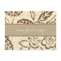 311-Lemon Floral Vintage Post Cards