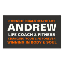 311 Life Coach / Trainer / Etc Orange Charcoal Business Card Templates