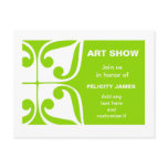 311-LIME DESIGN INVITATION POST CARDS