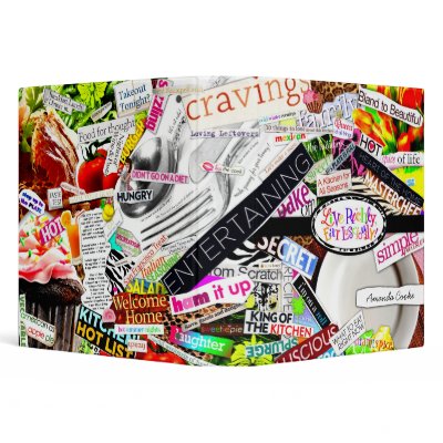 311 Live Richly, Eat Lusciously!  Avery Cookbook Vinyl Binder by Jill311