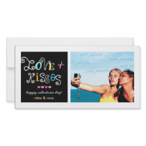 311-Love & Kisses Valentines Funky Card Personalized Photo Card